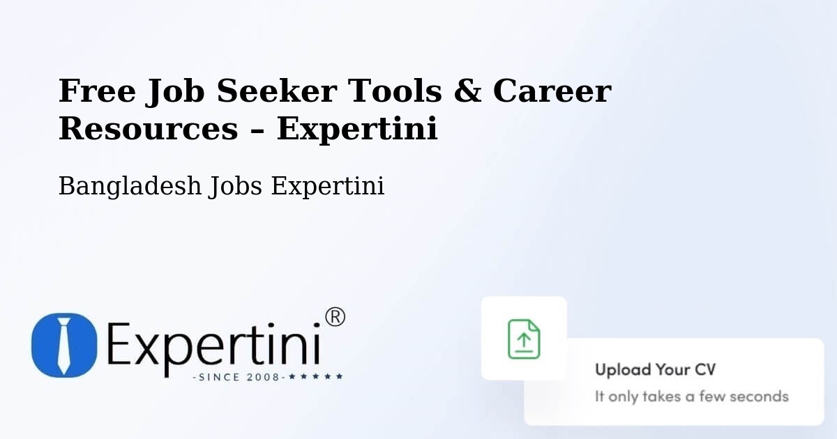 Free Job Seeker Tools & Career Resources – Natore - Natore, Bangladesh Jobs Expertini